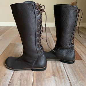 Jim Barnier Handmade Lace Up Leather Boots Anthro